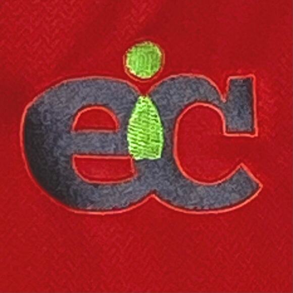 Nike Gold Mens Polo Shirt Large Very Red Company Logo White Swoosh Logo - Picture 3 of 8